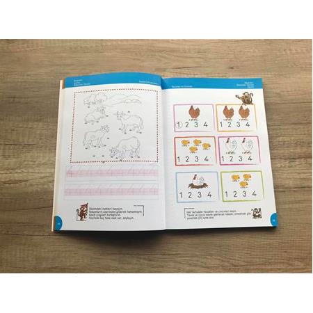 4 Yaş Çocuklar İçin Matematik Becerilerim Kitabı Minik Ada Yayınları