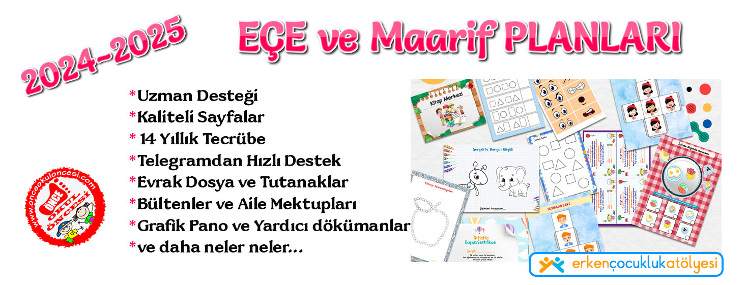 maarif okul &ouml;ncesi planları