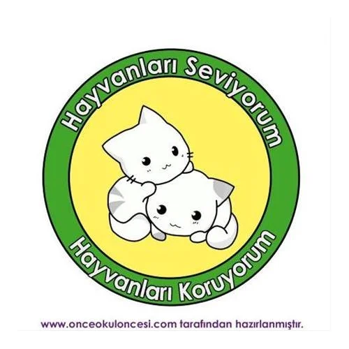 Hayvanları Koruma Günü İçin Yaka Kartları Okul Öncesi
