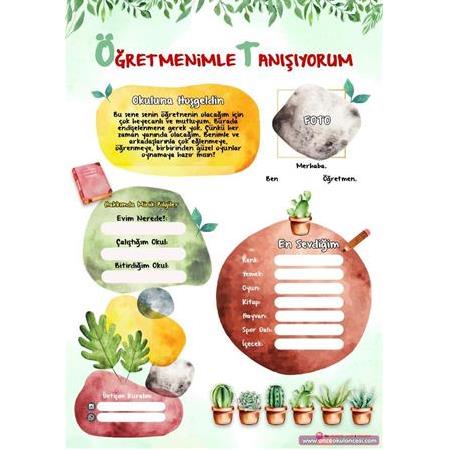 Öğretmenimle Tanışıyorum Sayfası