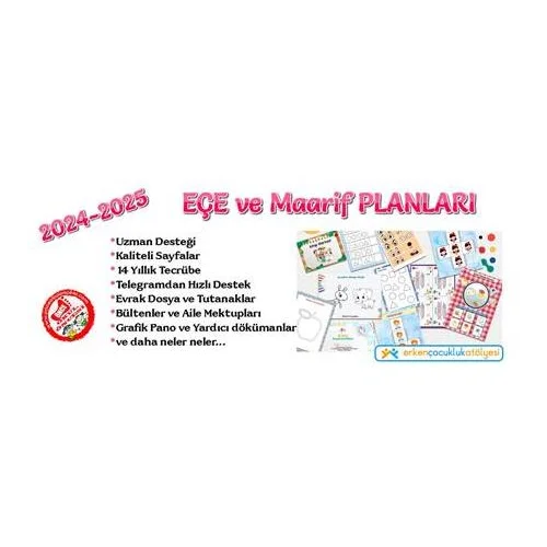2024 2025 Maarif Okul Öncesi Modeli 5 6 Yaş Günlük Planları
