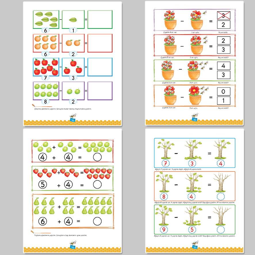 5 6 Yas Matematik Etkinlikleri Kitabi Minik Izler Okul Oncesi Destek