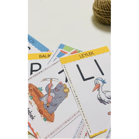Erken Okur Yazarlık Harf Kartları