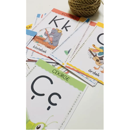 Erken Okur Yazarlık Harf Kartları