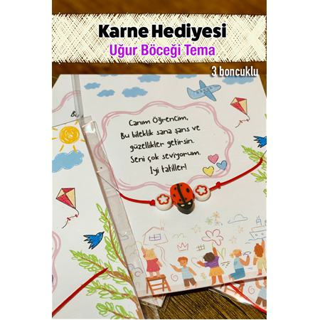 Karne Hediyesi Bileklik Uğur Böceği Temalı