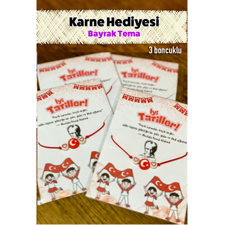 Karne Hediyesi Bileklik Bayrak Temalı