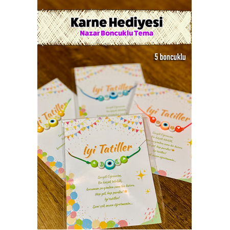 Karne Hediyesi Bileklik Nazar Boncuğu Tema Temalı