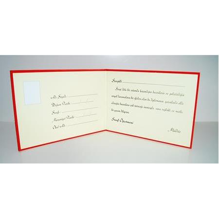 Anaokulu Ciltli Diploma (Kırmızı Anaokulu Diploması)
