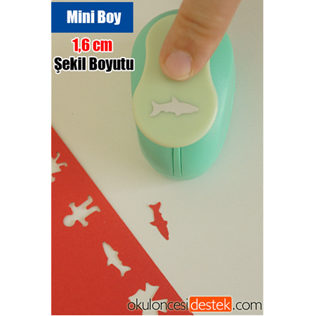 Köpekbalığı Şekilli Mini Boy 1.6cm Şekilgeç Bigpoint