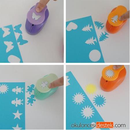 Şekilli Delgeç Orta Boy 3,8cm Şekilgeç Bigpoint 10'lu