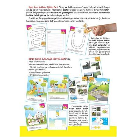 Kıpır Kıpır Kuklalar 3 Yaş Eğitim Seti (10 Kitap)