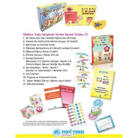 Kıpır Kıpır Kuklalar 3 Yaş Eğitim Seti (10 Kitap)