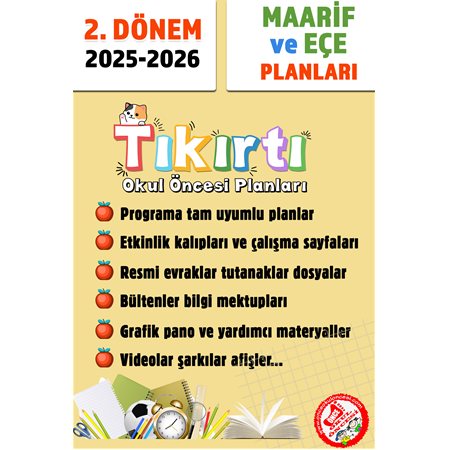 2. Dönem Tıkırtı EÇE Modeli Planlar ve Etkinlik Dosyaları 2025-26