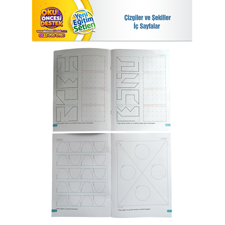 5 6 Yaş Okul Öncesi Çizgi Çalışmaları Kitabı 2025 Basım