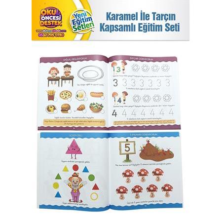 Karamel İle Tarçın 3-4 Yaş Kapsamlı Eğitim Seti 2025 Basım