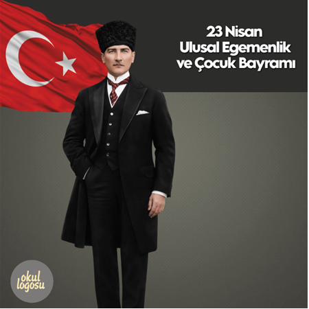 23 Nisan Çocuk Bayramı Panosu 2 Metre x 2 Metre ATA