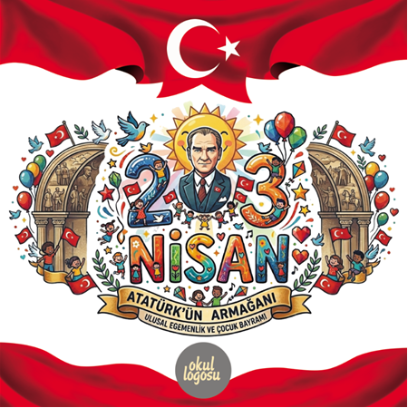 23 Nisan Çocuk Bayramı Panosu 2 Metre x 2 Metre -1