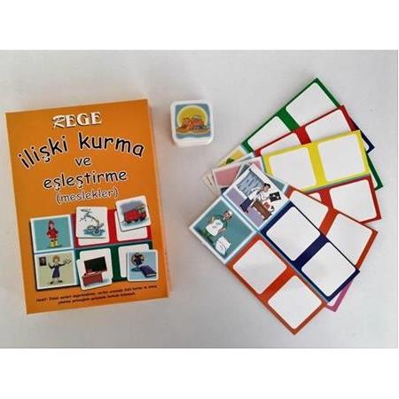 Rege 3 Yaş ve Üzeri Çocuklara  İlişki Kurma ve Eşleştirme Oyunu-Meslekler