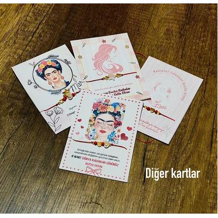 8 Mart Kadınlar Günü Hediye Bileklik "Frida 2 Tema"