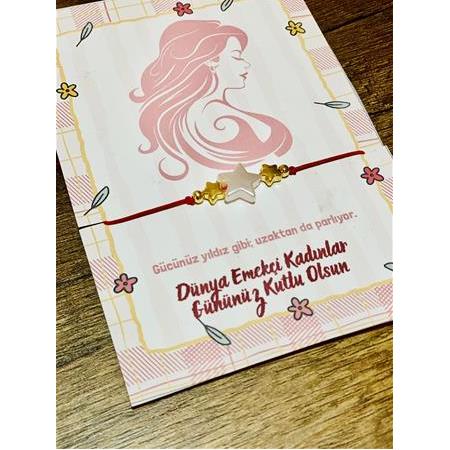 8 Mart Kadınlar Günü Hediye Bileklik "Yıldız Tema"