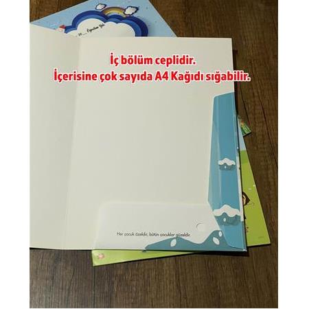 Kar Temalı Karne Kılıfı Gelişim Raporu Kapağı